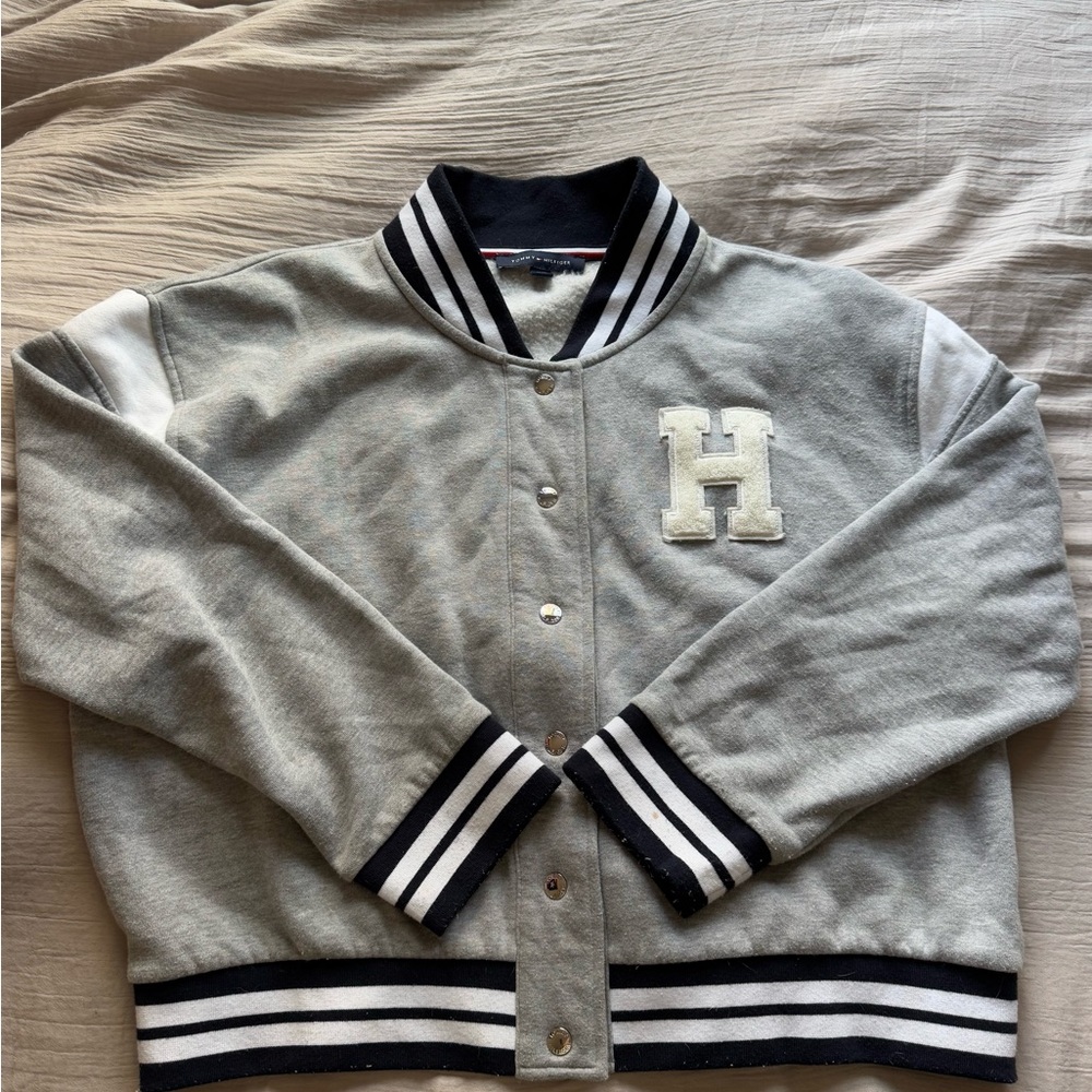 Tommy Hilfiger Gray Varsity Jacket